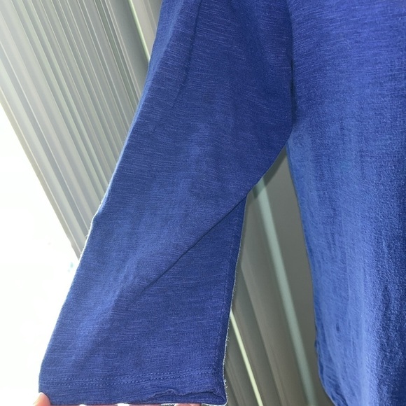 Chico's Ultimate Tee Purple Long Sleeve Scoop Neck Cotton Top Women's Size Large - Picture 3 of 5